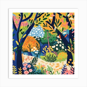 Into the Garden Series in Style of Matisse Art Print