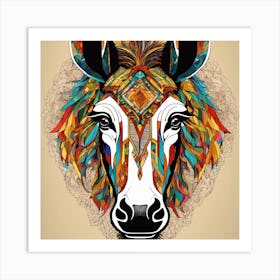 Zebra Canvas Art Art Print