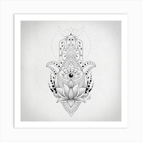 Hamsa Hand Art Print