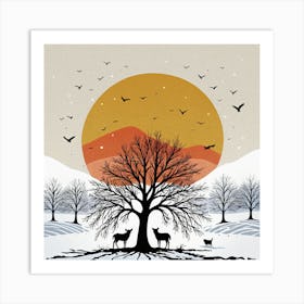 Winter Scene Art Print