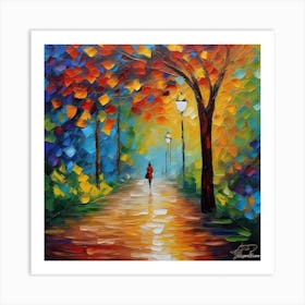 Walk In The Park Art Print