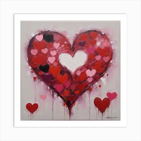 Love, heart, Valentine's Day 9 Art Print