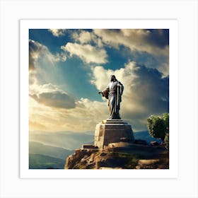 Statue Of Jesus 1 Art Print