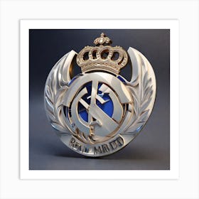 Real Madrid Crest Art Print