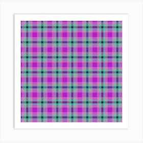 Plaid Fabric 201 Art Print