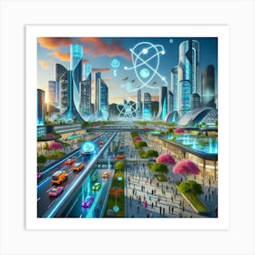 Futuristic Cityscape 6 Art Print