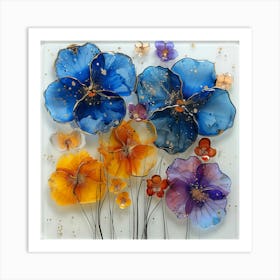 Glass Flowers Art Print