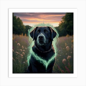 A Captivating Illustration Of A Black Labrador Dog Oquw Aiqs Muw3kvbxvccg Cspbyysbr6ootiient45ow Art Print