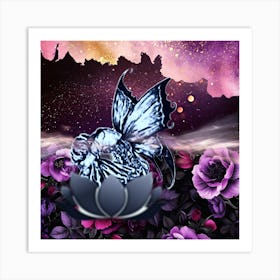 Lotus Flower Fairy  Art Print