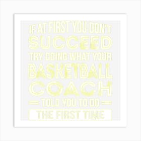 Basketball Coach Gift Funny Thank You Gift Art Print