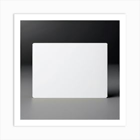 Blank White Card Art Print