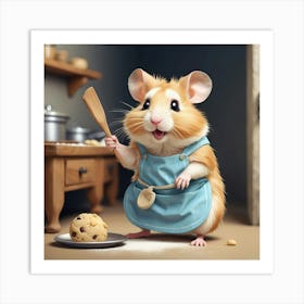 Hamster In Apron 1 Art Print