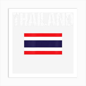 Thailand Thai Flag Women Youth Kids Art Print