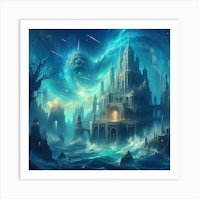 Underwater Palace 1 Art Print