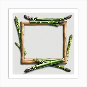 Frame Of Asparagus Art Print