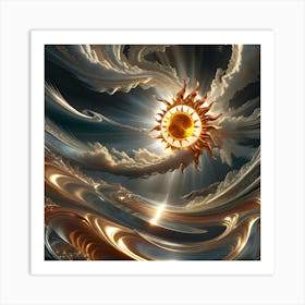 Golden Sun 18 Art Print