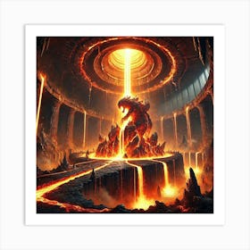 Pyroclastic Colossus 3 Art Print