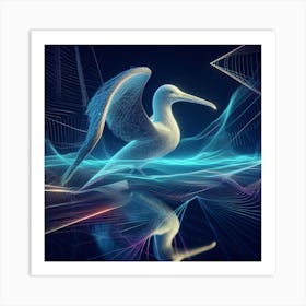 Abstract Bird Art Print