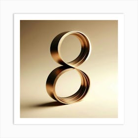 Number 8 Art Print