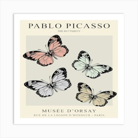 Pablo Picasso Butterflies Art Print