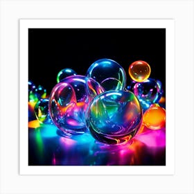 Colorful Bubbles 4 Art Print