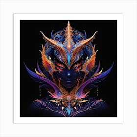 Symbiosis doodle art illustrations hd Art Print