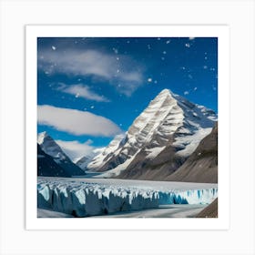 Glacier In Argentina 1 Art Print