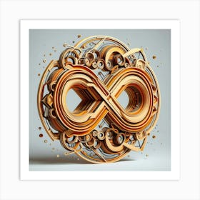 Ornate wooden carving 24 Art Print