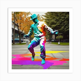 Dancer On The Street Art Print