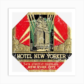 Hotel New Yorker Art Print