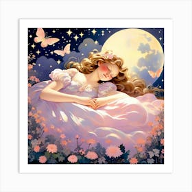 Dreaming Girl 2 Art Print