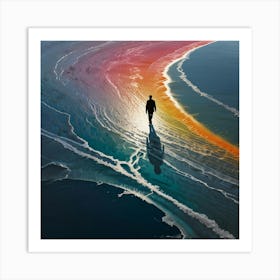 Rainbow Beach Art Print