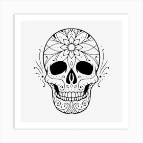 Mandala Skull 03 Art Print