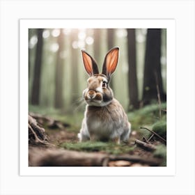 Rabbit In The Forest 129 Art Print