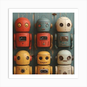 Robots Art Print