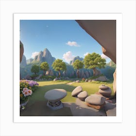 Rock Garden Art Print