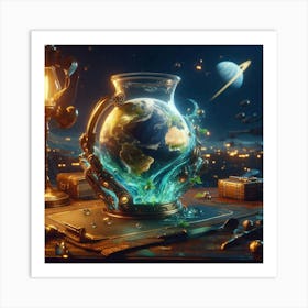 Earth In A Vase Art Print