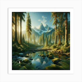 Forest Landscape Art Print