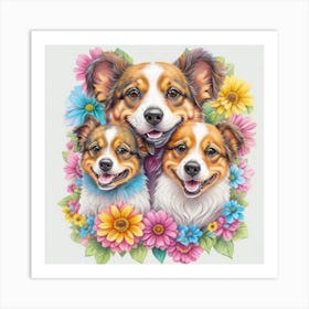 Lucky Dogs Art Print