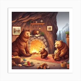 Bears In The Cabin Affiche