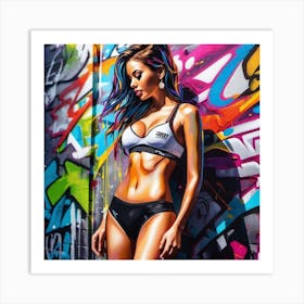 Graffiti Girl 4 Art Print