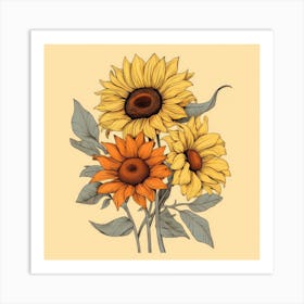 Sunflowers 11 Art Print