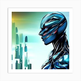 Cyborg Art Print