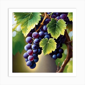 Grapes On The Vine 23 Art Print