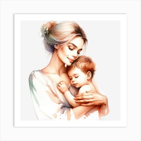 Mother And Child 2 Art Print