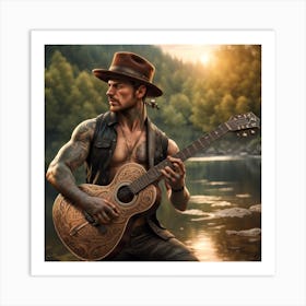 Acoustic Guitar  Art Print