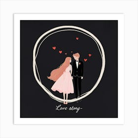 Love Story 1 Art Print