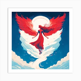 Angel Of The Sky Art Print