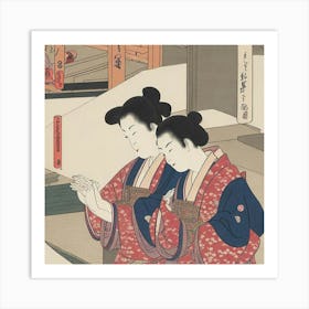 Two Women Praying Art Print