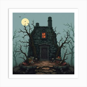 Haunted House Art Print